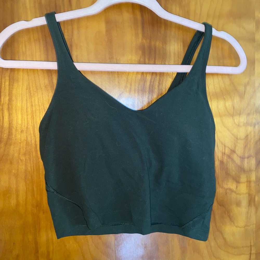Lululemon Women's Dark Green Crop Bra